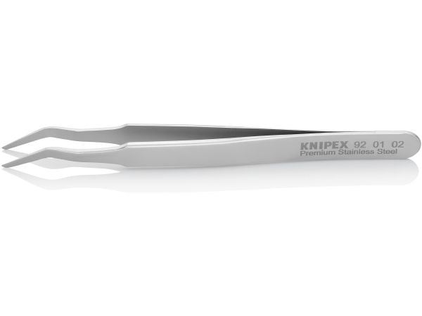 Knipex 92 01 02, Rustfritt stål, Rustfritt stål, Flat, Buet, 15 g, 10 mm