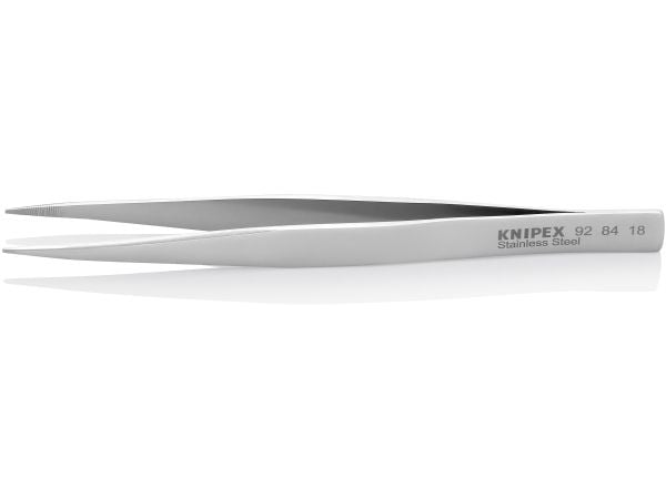 Knipex 92 84 18, Rustfritt stål, Rustfritt stål, Flat, Rett, 19 g, 125 mm
