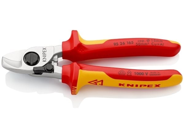 Knipex 95 26 165 Kabelsaks Passer til Aluminiums- og kobberkabel, enkelt- og flerledet 15 mm 50 mm² 0