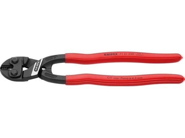 Knipex CoBolt, Bultsax/tång, Kromvanadinstål, Plast, Röd, 200 mm, 330 g