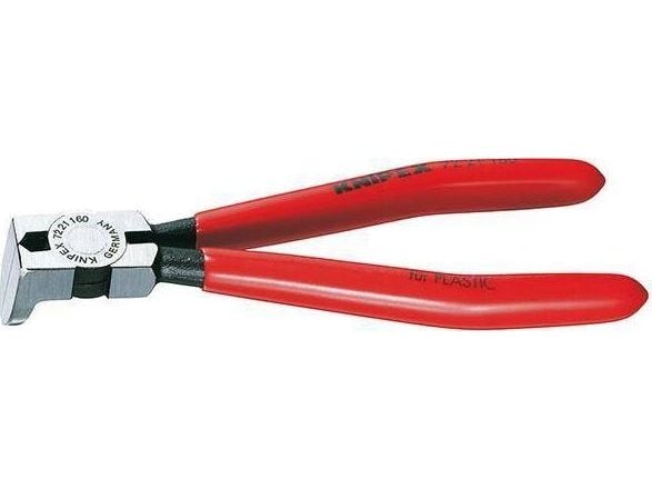 Knipex 72 21 160, Diagonal tang, Kromvanadiumstål, Plast, Rød, 160 mm, 165 g