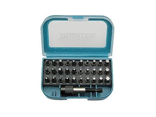 Makita P-73374 - Spissett for skrutrekker - 31 deler - torx, phillips, pozidriv - lengde: 25 mm - for Makita DHP482RTJ