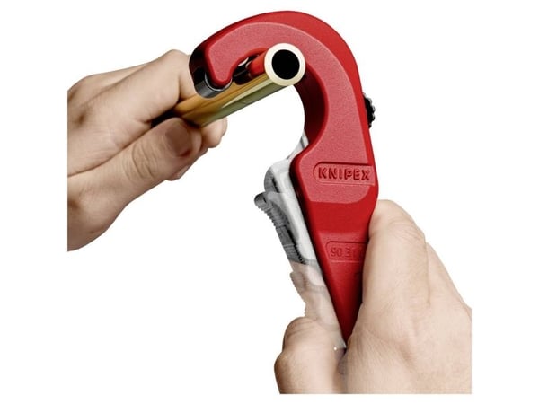 Knipex TubiX, Rørkutter, Rustfritt stål, Plast, Rustfritt stål, Blå, Rød, 260 mm