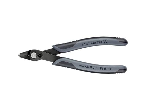Knipex 78 61 140 ESD, Rustfritt stål, Sort