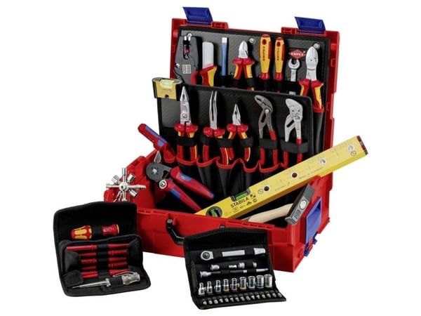 Knipex 00 21 19 LB E, Sort, Metallisk, Oransje, Rød, 442 mm, 357 mm, 151 mm, 7,8 kg, 375 x 311 x 107 mm