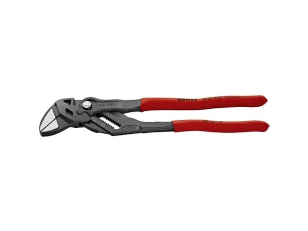 Knipex 86 01 250, Sort, Rød, Rustfritt stål, Svensk rørtang, Rød, 4 cm, Kromvanadiumstål, Kromvanadiumstål
