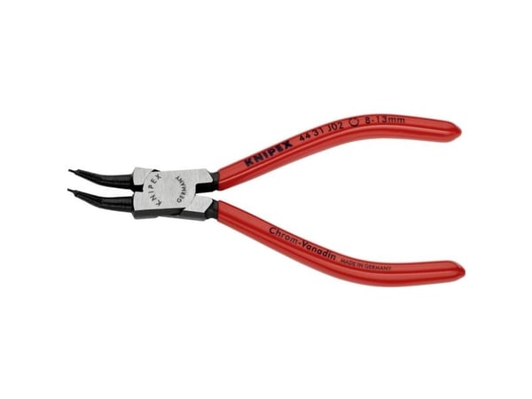 Knipex 44 31 J02, Låseringtang, Kromvanadiumstål, Plast, Rød, 140 mm, 90 g