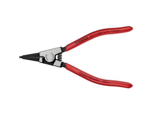 Knipex 46 11 G2, Låseringtang, Kromvanadiumstål, Plast, Rød, 140 mm, 85 g