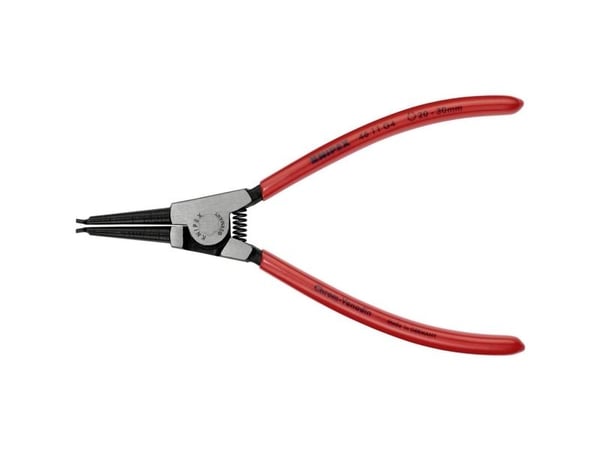 Knipex 46 11 G4, Låseringtang, Kromvanadiumstål, Plast, Rød, 180 mm, 134 g
