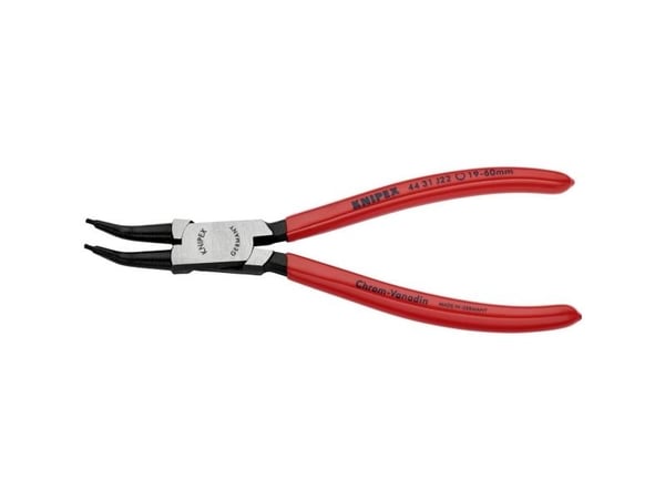 Knipex 44 31 J22, Låseringtang, Kromvanadiumstål, Plast, Rød, 180 mm, 140 g