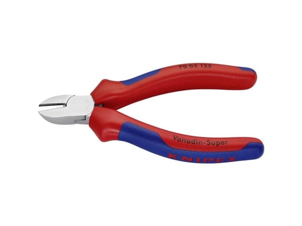 Knipex 70 05 125, Diagonal tang, Plast, Blå, Rød, 125 mm