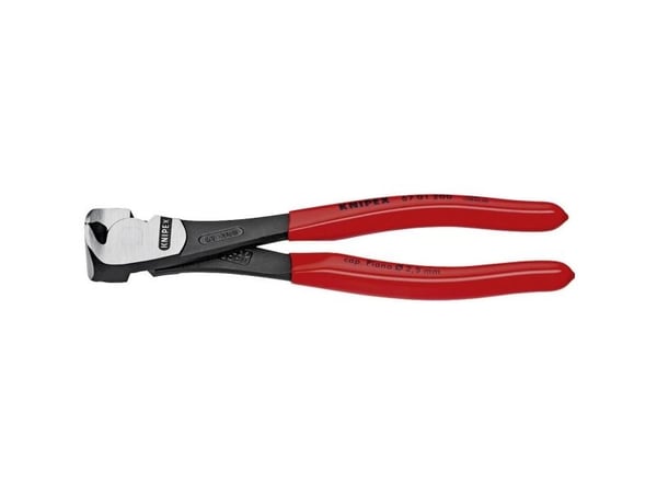 Knipex 67 01 200, Hovtang, Kromvanadiumstål, Plast, Rød, 200 mm, 318 g