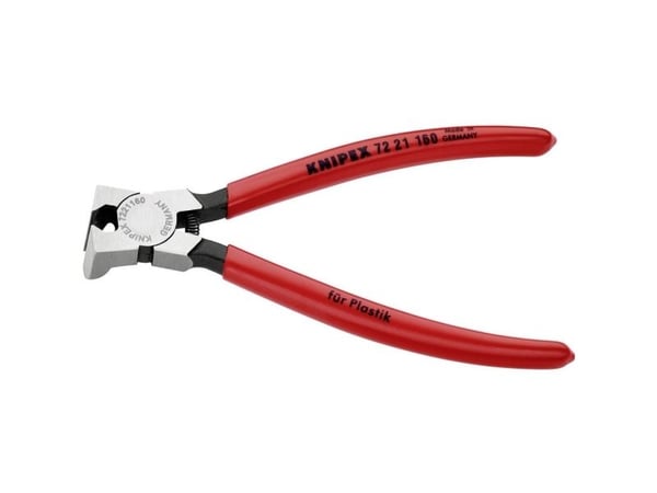Knipex 72 21 160, Diagonal tang, Kromvanadiumstål, Plast, Rød, 160 mm, 165 g