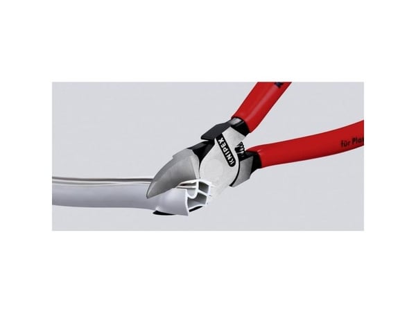 Knipex 72 02 125, Diagonal tang, Kromvanadiumstål, Plast, Blå, Rød, 125 mm, 109 g