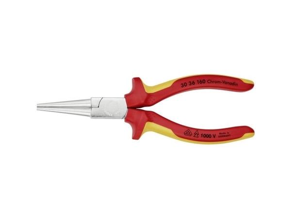 Knipex 30 36 160, Kärkipihdit, 2,5 mm, 4,1 cm, Terästä, Punainen, Keltainen, 160 mm