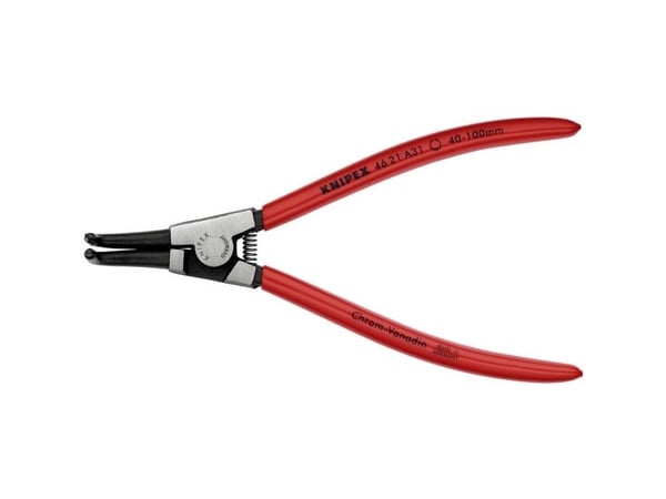 Knipex 46 21 A31, Låseringtang, Kromvanadiumstål, Plast, Rød, 200 mm, 219 g
