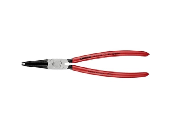 Knipex 44 11 J3, Låseringtang, Kromvanadiumstål, Plast, Rød, 225 mm, 196 g