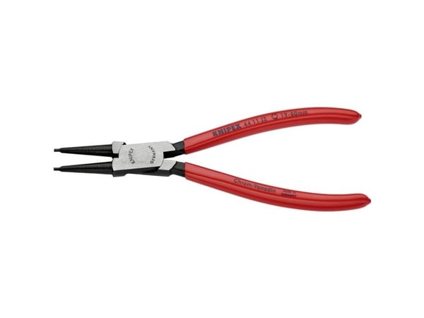 Knipex 44 11 J2, Låseringtang, Kromvanadiumstål, Plast, Rød, 180 mm, 135 g