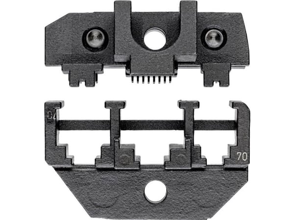 Knipex 97 49 70 Puristusliitin modulaarinen pistoke (länsimainen pistoke) RJ10, RJ11, RJ12, RJ45 Sopii merkkiin Knipex 97 43 200, 97 43 E, 97 43 E ...