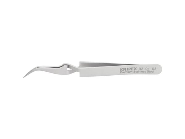 Knipex 92 91 03, Rustfritt stål, Rustfritt stål, Konisk, Buet, 12 g, 10 mm