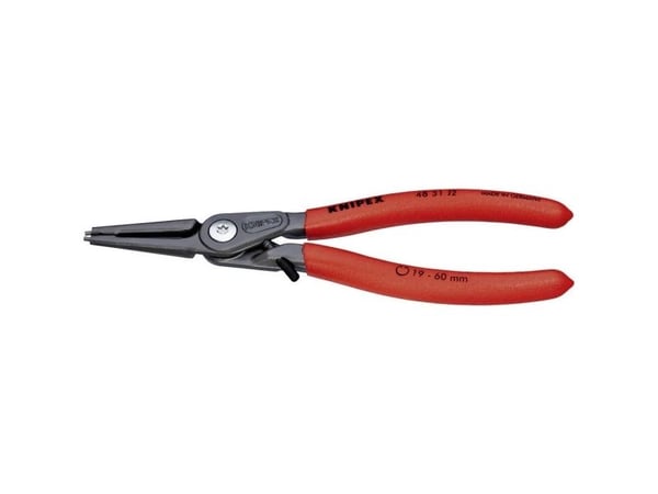 Knipex 48 31 J2, Låseringtang, Kromvanadiumstål, Stål, Plast, Rød, 180 mm, 175 g