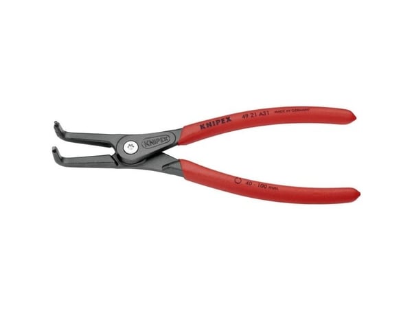 Knipex 49 21 A31, Låseringtang, Kromvanadiumstål, Plast, Rød, 210 mm, 272 g