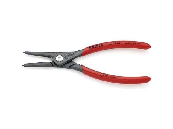 Knipex 49 11 A4, Låseringtang, Kromvanadiumstål, Plast, Rød, 320 mm, 599 g