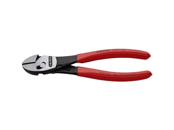 Knipex TwinForce, Avbitartång, Kromvanadinstål, Plast, Röd, 180 mm, 255 g