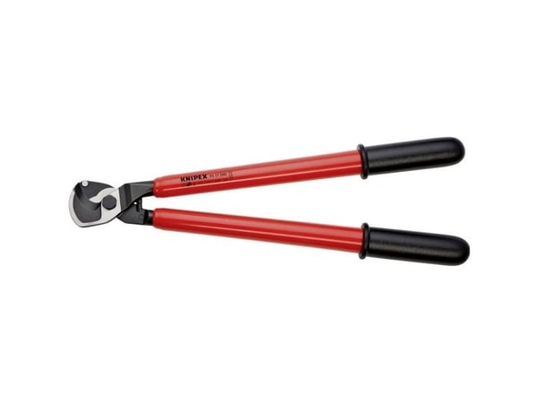Knipex 95 17 500, Sidekutter, 2,7 cm, Aluminium, Stål, Aluminium, Sort, Rød, 500 mm