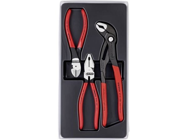Knipex 00 20 10, Tangsett, 3 mm, Plast, Rød, 170 mm, 40 mm