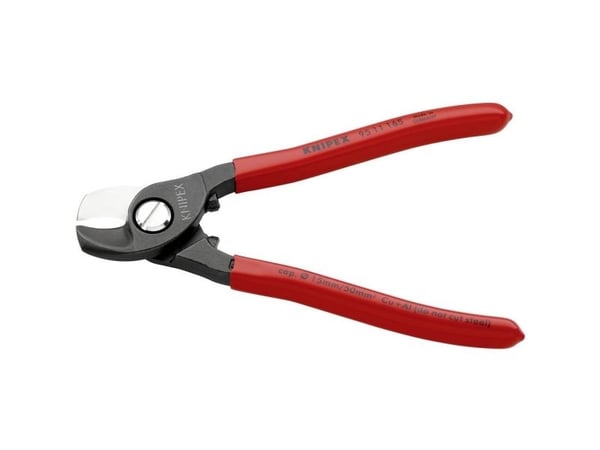 Knipex 95 11 165, Sivuleikkurit, 1,5 cm, Terästä, Muovi, Punainen, 165 mm