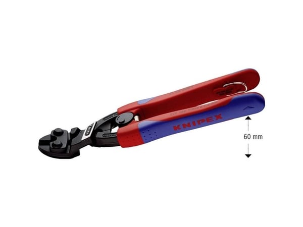Knipex 71 22 200 T, Boltkutter, Blå, Rød, HRC 64, Sort, Blå, Rød, 55 mm, 23 mm