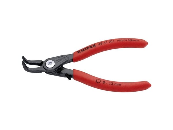 Knipex 48 41 J01, Låseringtang, 1,3 cm, Sort, Rød, 53 mm, 130 mm, 12 mm