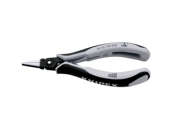 Knipex 34 42 130 ESD, tang, stål, svart, grå, 130 mm, 61 g