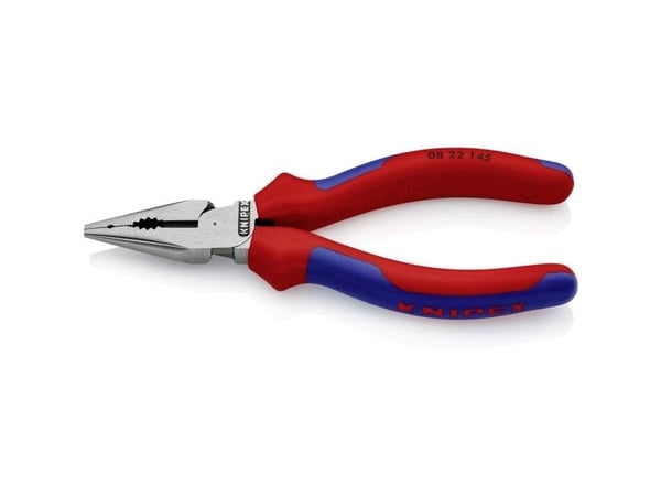 Knipex 0822145, Nesetang, Metall, Plast, Blå, Rød, 145 mm, 145 g