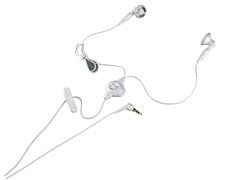 BlackBerry Stereo Headset, 2.5mm, Hodesett, Calls/Music, Hvit, Stereofonisk, BlackBerry 8100, 8800, 8820, 8830, Koblet med ledninger (ikke trådløs)