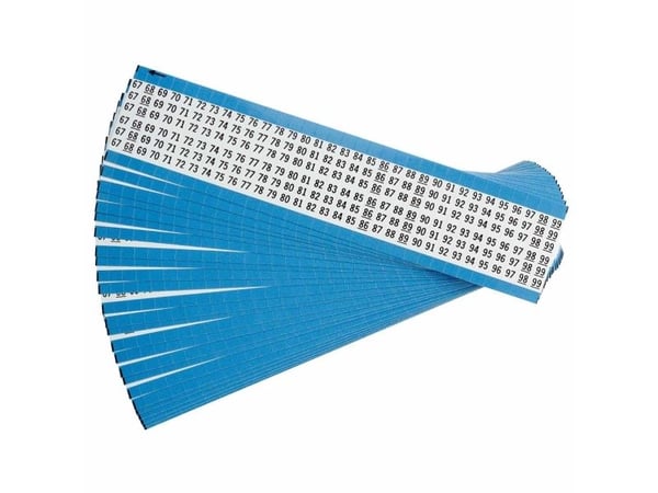 Brady WM-67-99-PK, Svart, Vit, Vinyl, 25 styck, RoHS, Mexiko