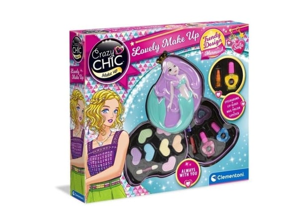 Clementoni Crazy Chic 18642, Sminkesett for barn, 6 år, Flerfarget