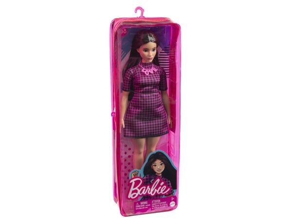 Barbie-dukke Barbie Fashionistas Rosa rutete kjole