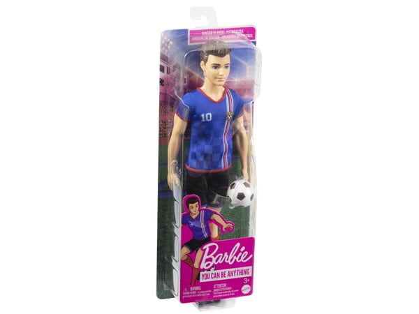 Barbie Soccer Doll, Motedukke, Hankjønn, 3 år, Jente, 305 mm, 120 g