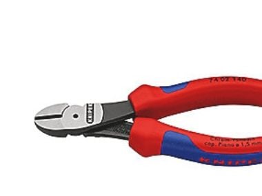 Knipex 74 01 250, Diagonal tang, Kromvanadiumstål, Plast, Rød, 250 mm, 391 g