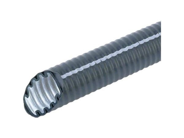 Fränkische Rohrwerke 25510032 FFKuS-EM-F-LS0H 32sw Bølgerør Sort 23.1 mm 25 m