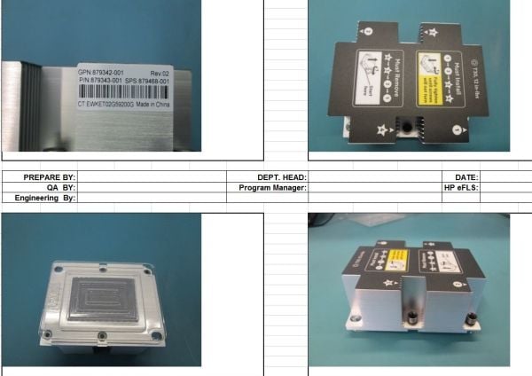 HPE heatsink standard för ML350G10