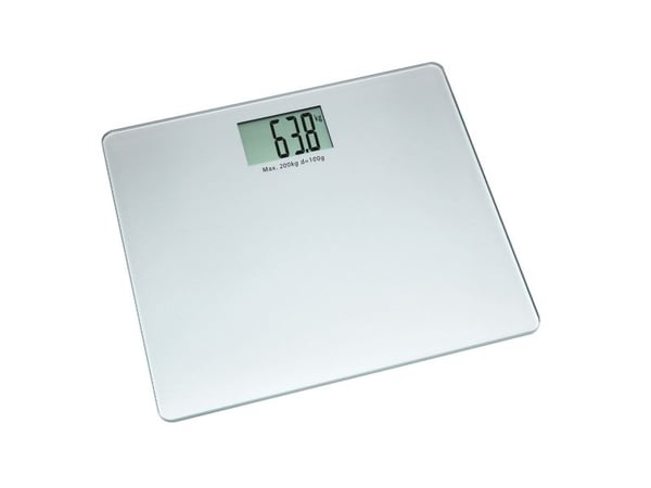 TFA-Dostmann 50.1010.54, Elektronisk personvekt, 200 kg, Sølv, 6 kg, kg, lb, ST, Rektangel