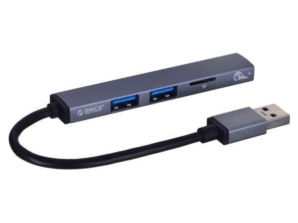 ORICO HUB USB-C 3X USB-A, MICROSD, 5 GBPS, ALU