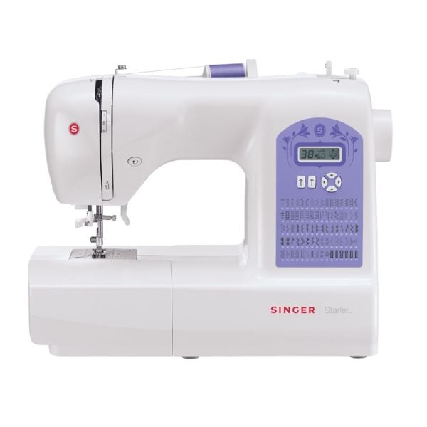 Singer Starlet 6680 - Symaskin - 80 stygn - 6 enstegsknapphål - LCD bildskärm