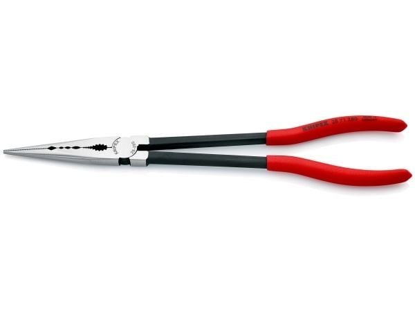 Knipex 28 71 280, Nåltänger, 2 cm, 7,65 cm, 9 mm, Plast, Svart, Röd