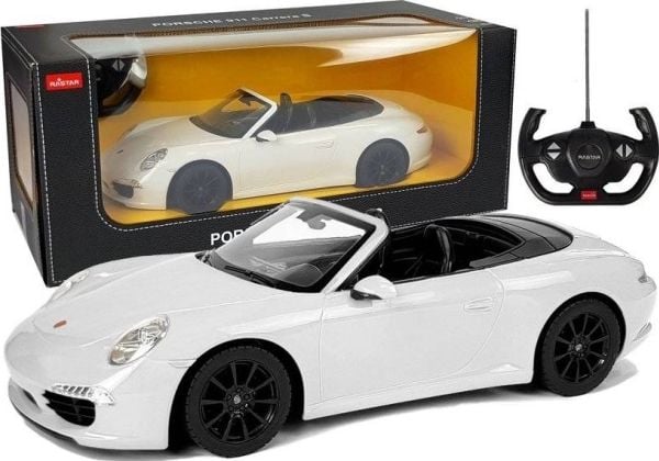 Porsche 911 Carrera S RC-bil 1:12 Rastar hvit