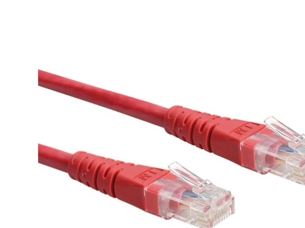 ROLINE 21.15.1521, 0,5 m, Cat6, U/UTP (UTP), RJ-45, RJ-45, Rød