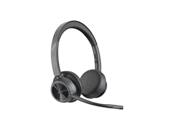 POLY Voyager 4320 UC, Trådløs, Kontor/kundesenter, 162 g, Hodesett, Sort